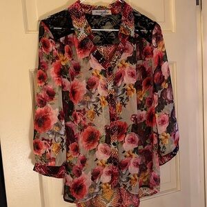 3/4 length sleeve blouse